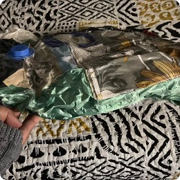 Bolsa al vacío utilizada para guardar ropa